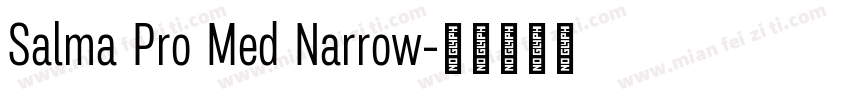 Salma Pro Med Narrow字体转换
